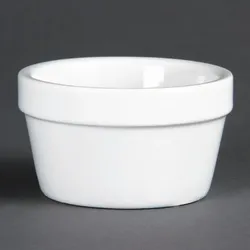 Olympia Whiteware stapelbare Auflaufförmchen 7,7cm
