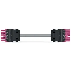 Wago 771-9995/006-307 konfektionierte Verbindungsleitung,Eca,Buchse Stecker,pink 7719995006307