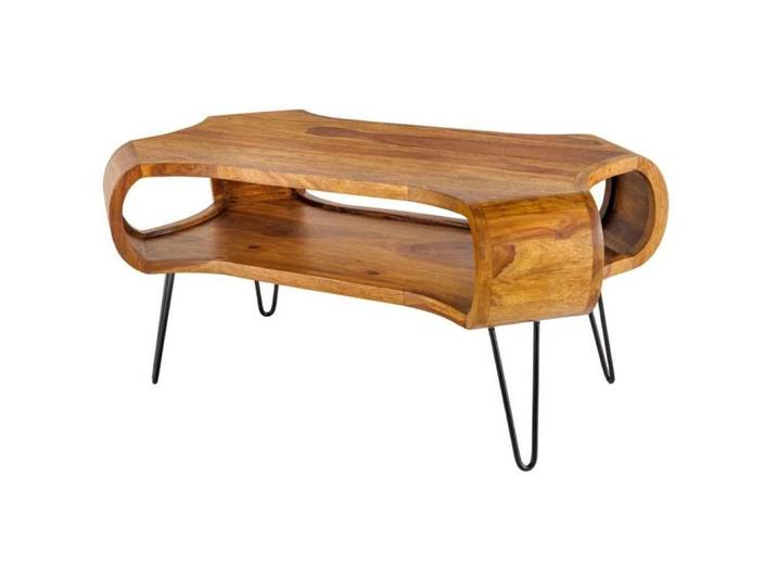 LebensWohnArt Couchtisch Design Couchtisch LIVE-RANIC ca.100cm Massivholz Palisander