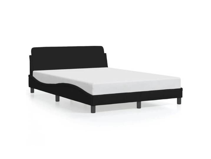Haut de gamme - Cadre de lit Dover noir 140x190 cm tissu EU03_4221047