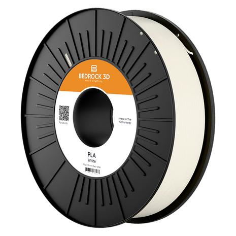 Bedrock 3D PLA-0003a075 PLA White 1.75 mm 750 g Filament PLA 1.75 mm 750 g Weiss (PLA, 750 g, 1.75 mm) (PLA-0003a075)