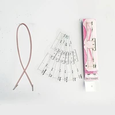 Perfekte Augenbrauenschablone mit festem elastischem Band wiederverwendbare Formaufkleber