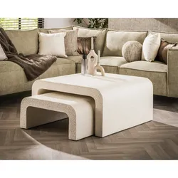 designline »Marble« Couchtisch bend stone 2er-Set