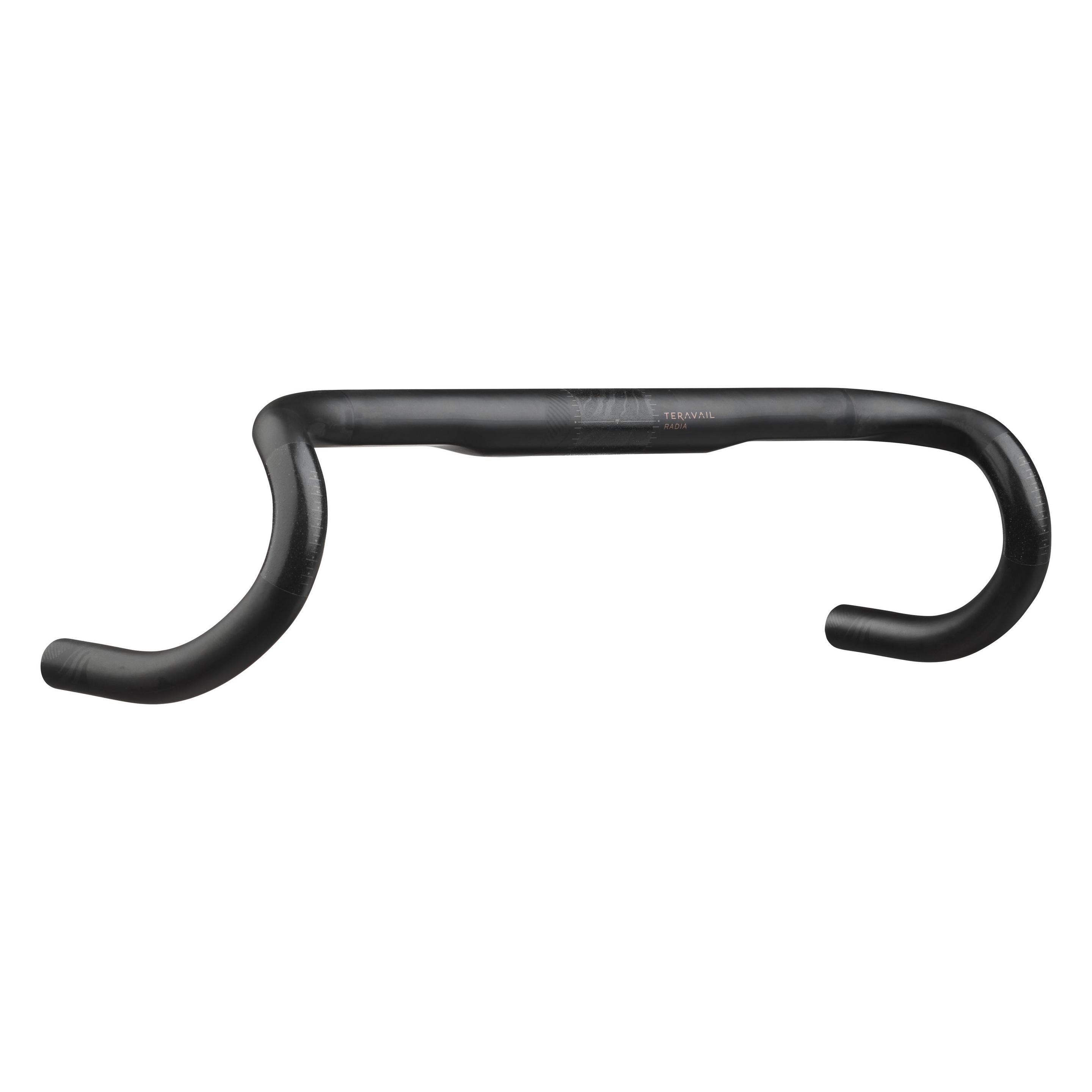 Teravail Radia 12 Carbon Drop Lenker, 31.8mm, 40cmx116x68mm, 0°/12°/12°, matte ud carbon (31.80 mm) (65308143)
