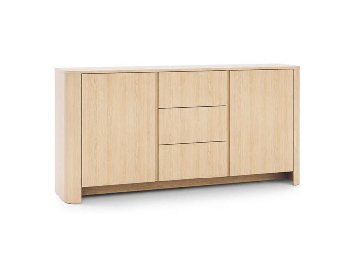 Sepro Meble Sideboard Vincenza Eiche Bali KSZ 168 Geräumig, Beige, 168x84x39 cm, Kleinmöbel, Kommoden, Sideboards