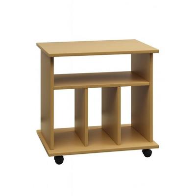 Holz Schallplatten LP Regal Rollen Retal