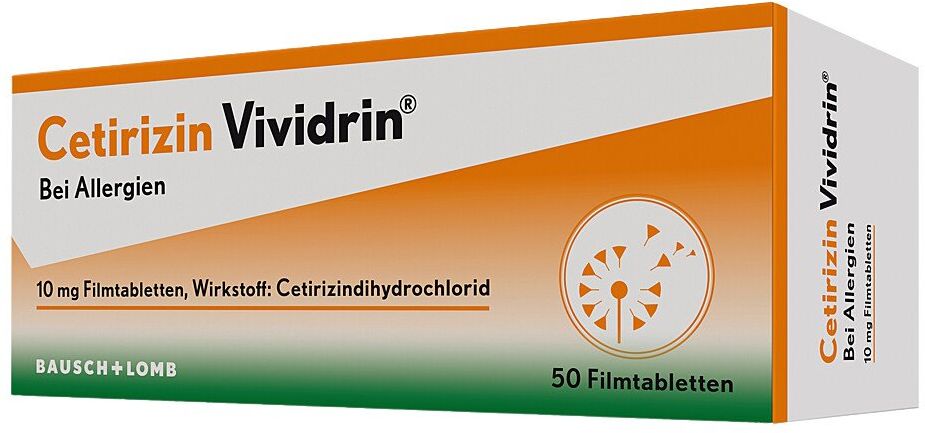 Cetirizin Vividrin - Schnell wirksame Allergietabletten 50stk