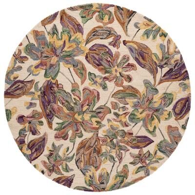 SAFAVIEH Handmade Blossom Chong French Country Floral Wool Rug
