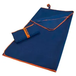 dyckhoff Mikrofaser Handtuch mit Reißverschluss 80x180,0 cm blau