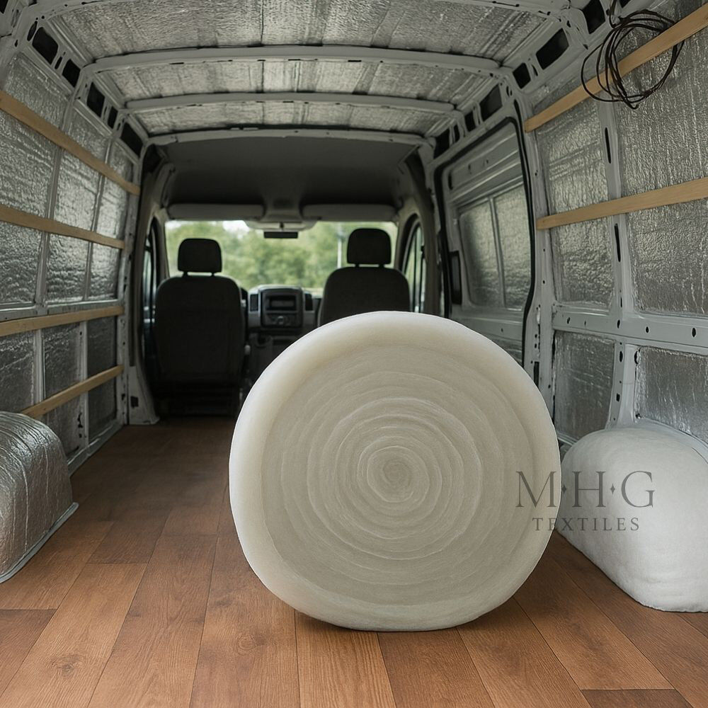 MHG Living MHG Textiles Campervan Insulation Roll – Non-Itch Polyester Thermal Van Lining, Easy DIY Install For Campervans & Caravans