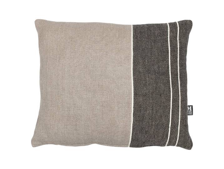 Coussin décoratif Randi Gris/Gris 50 x 60cm Lin