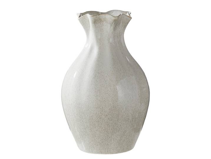 Butlers Vase Selina, Weiß, Keramik, 37 cm, Dekoration, Vasen, Keramikvasen