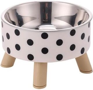 Inspired Living ComfortLift Stainless Steel Elevated Pet Bowls For Cats And Dogs b