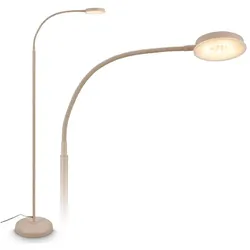 Briloner, Stehlampe, MEGG LED Homeoffice Stehleuchte - Beige (800 lm)