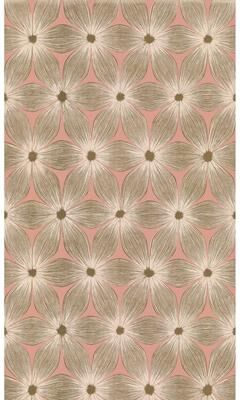Candice Olson Everlasting Coral & Gold Wallpaper
