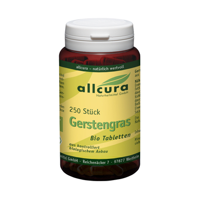 allcura Naturheilmittel GmbH GERSTENGRAS TABLETTEN Bio 100 g 00321508