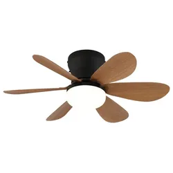 Globo Deckenventilator Delores Alu, Eisen, Stahl & Metall Braun
