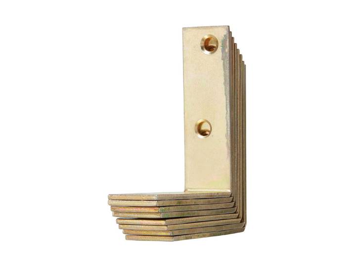 Ayce Stuhlwinkel Gelb Verzinkt 60 × 18 mm