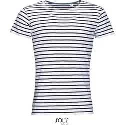 SOLS Herren T-Shirt gestreift 01398 white/navy M