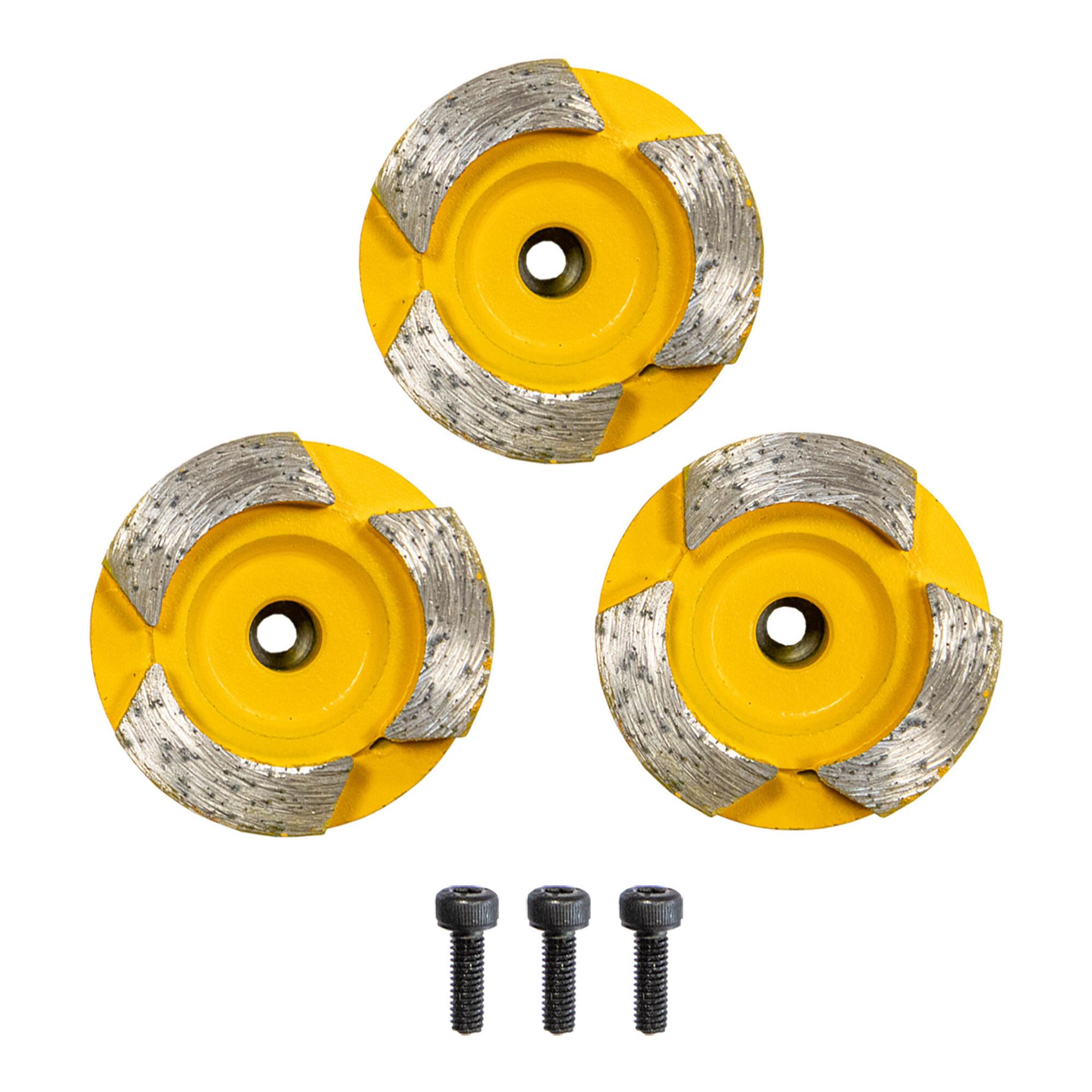 Eibenstock Diamant-Schleifteller Ø 44 mm 3er-Set Estrich (37133000)