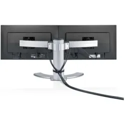 Fujitsu Dual Monitor Stand (Boden, 27", 11 kg), Monitor Halterung, Silber