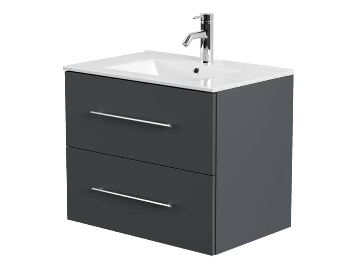 Meuble vasque Homeline 71cm Gris/Graphite
