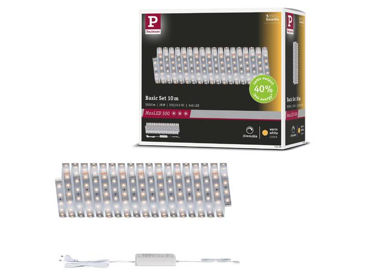Paulmann MaxLED 500 LED Strip Warmweiß Basisset