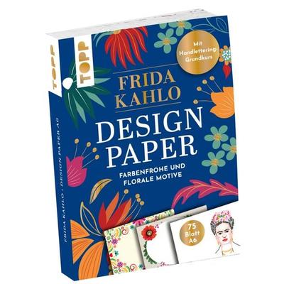 Design Paper Frida Kahlo DIN A6. Mit Handlettering-Grundkurs