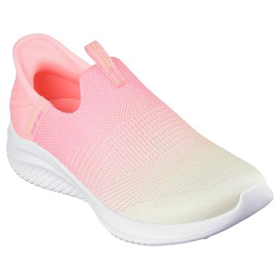 Slip-On Sneaker SKECHERS "ULTRA FLEX 3.0-BEAUTY BLEND", Damen, Gr. 40, gelb (apricot, hellgelb), Textil, Schuhe, Slipper, Freizeitschuh mit bequemer Air-Cooled Memory Foam