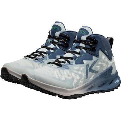 Outdoorschuh KEEN "ZIONIC NXT MID WP", Damen, Gr. 40, ballad blau, winter grün, Synthetik, Schuhe Outdoorschuh, wasserdicht