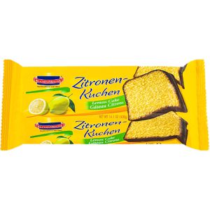 KuchenMeister Kuchen Zitrone, mit Glasur, Rührkuchen, 400 g