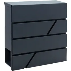 Tchibo - Briefkasten »Brixa A« - 11x37x37cm - anthrazit -