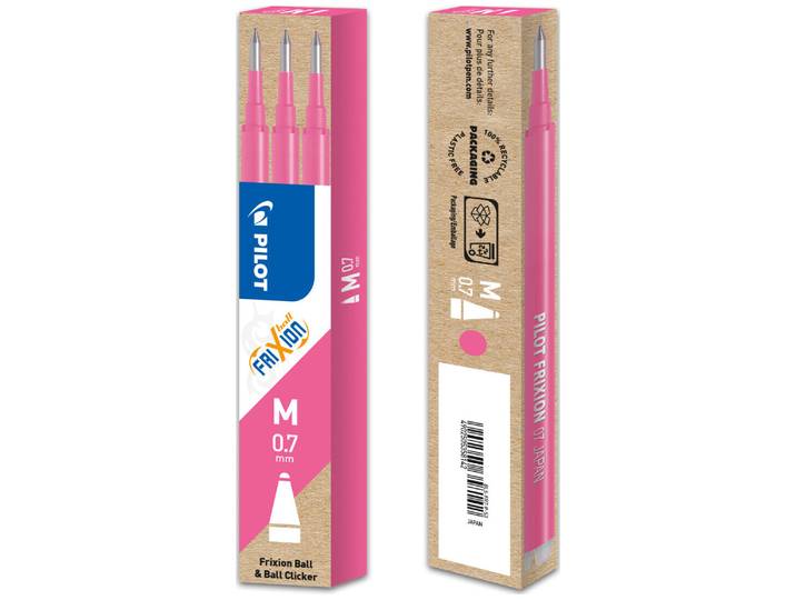 Pilot Frixion 0.7 Ersatzminen pink 3Stk