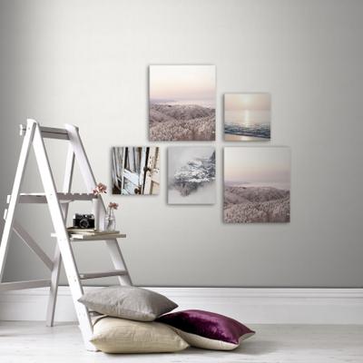 Leinwandbild ART FOR THE HOME "Soft Temptation Ruhe", rosa (farbe bild(er): rosa), B:60cm H:100cm, Bilder, Leinwandbild, beruhigend SET 5-teilig 80x60 cm