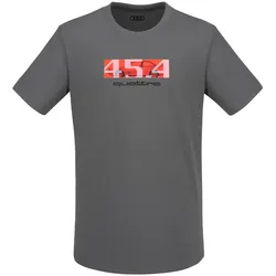 Audi quattro 45.4 T-Shirt Herren grau Größe S 3132500902 - S