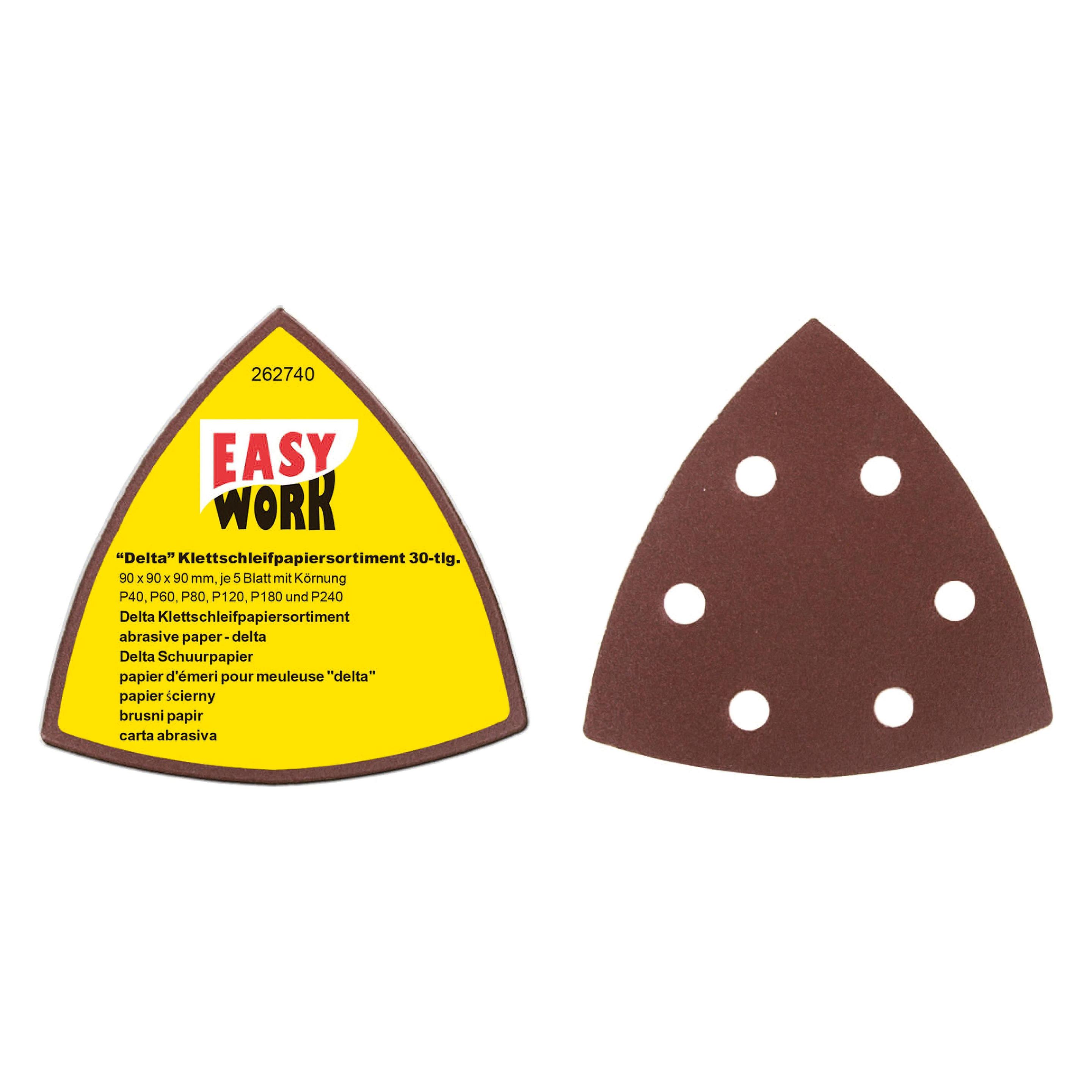 Easy Work Klettschleifpapiersortiment 'Delta' (EASY WORK) Mindestbestellmenge: 6 Stück