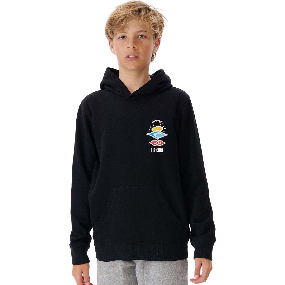RipCurl Search Icon Hood -boy black (0090) 8 KFEGL9-0090-8