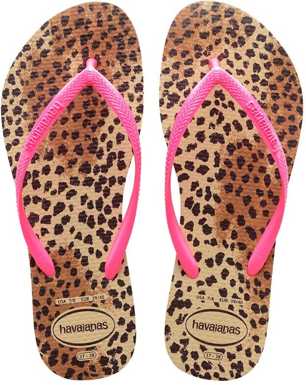 Havaianas Animal Beige Infradito Mare Donna BRASIL 33/34 EUR 35/36