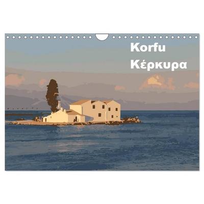 Korfu - Kerkira (Wandkalender 2027 DIN A4 quer), CALVENDO Monatskalender