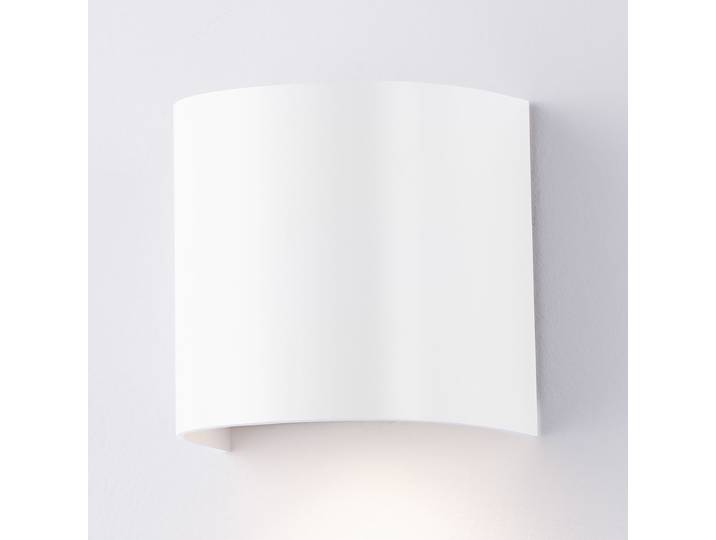 Applique ext. 11 x 11 x 9cm Blanc/Blanc