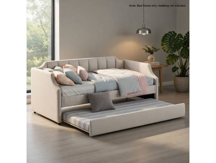 CollaHausse Daybed 90x200 cm Beige avec Gigogne