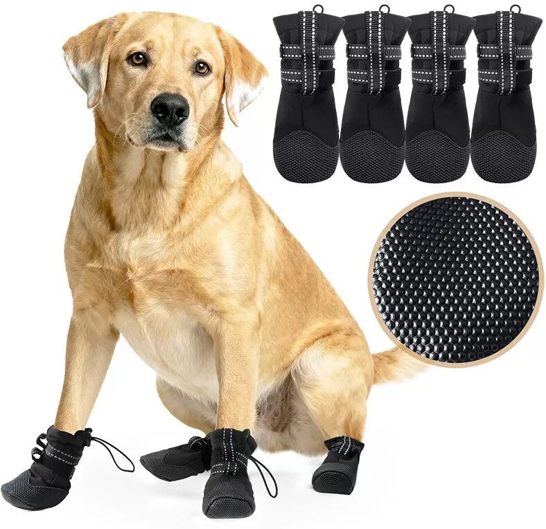 INF Wasserdichte Anti-Rutsch-Hundeschuhe für Outdoor-Abenteuer - Pfotenschutz S