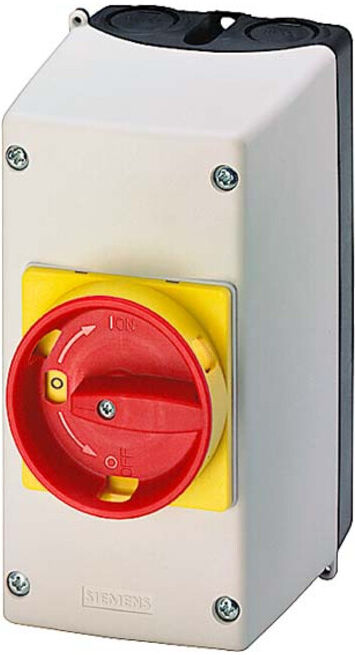 Siemens Indus.Sector Boîtier de montage 54 mm Arrêt d'urgence 3RV1923-1FA00 (3RV19231FA00)