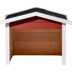 dobar Mährobotergarage, Holz, rot