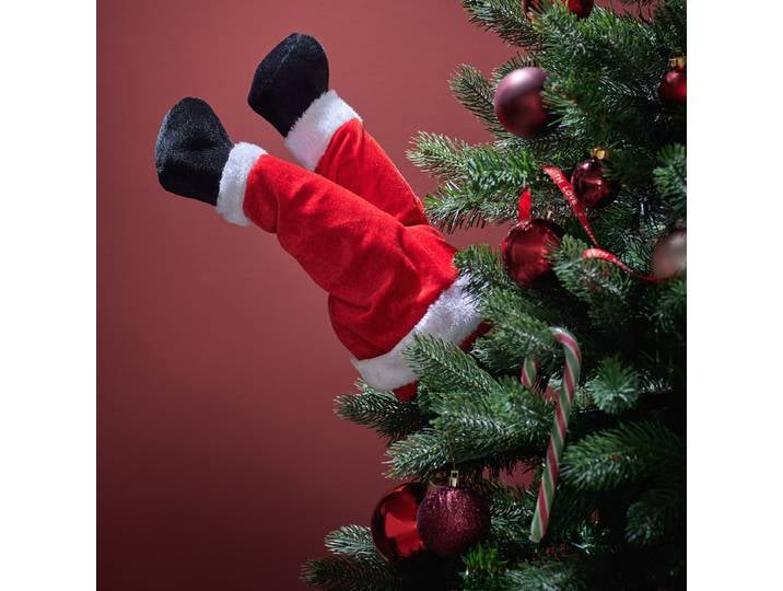 Père Noël décoratif 17 x 35 x 17cm Rouge/Rouge