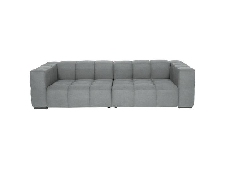 Belluti Bigsofa, Silberfarben, Metall, 262x66x113 cm, Made in EU, Stoffauswahl, Rücken echt, Wohnzimmer, Sofas & Couches, Sofassofas