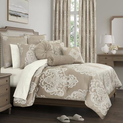 Potenza Sand 3 Piece Comforter Set by Royal Court in Sand (Size KING)