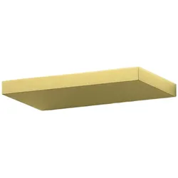 Gea Luce YOANA A/G – 25 W 2600 lm 3000 K LED-Wandleuchte, dimmbar, Phasenabschnittbeleuchtung + Druckknopf, Metall in Messingoptik und opales Methacrylat – Gea