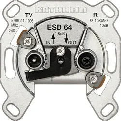 KATHREIN Antennensteckdose 2fach Durchschleifdose ESD 64