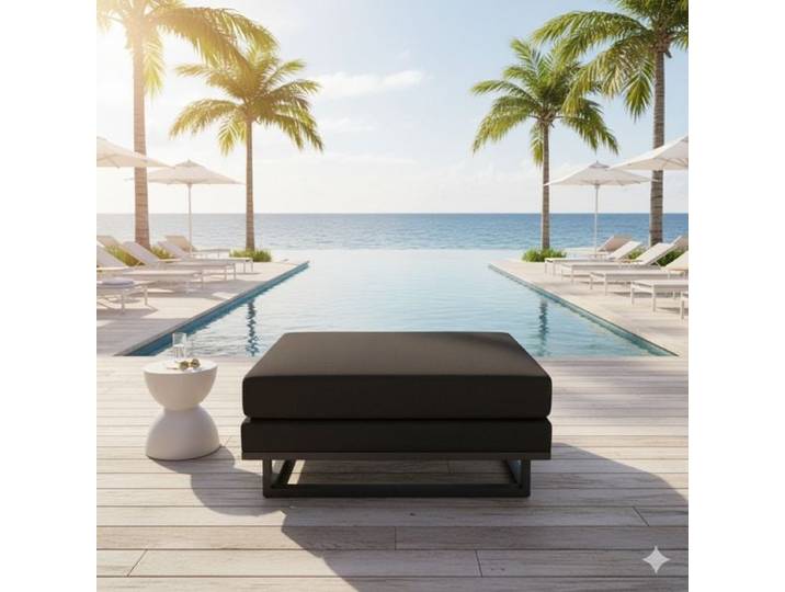 OUTLIV. Miami Loungehocker Aluminium/Sunbrella